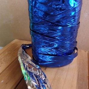 Shiny Metallic Upscale 5mm Raffia Roll - 50 Meters - Choose Colors ...
