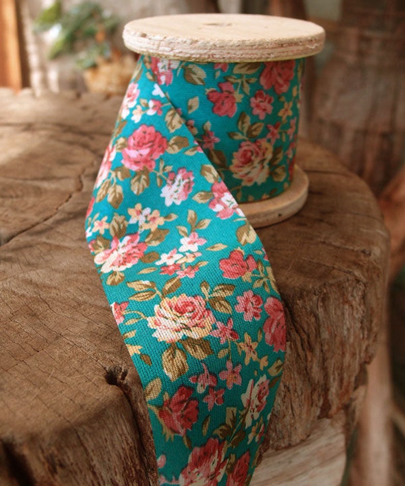 Vintage Floral Ribbon, 2-inch, 10-yards - Choose * free shipping * image 4