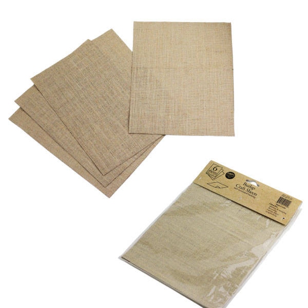 Burlap Crafts 6 Sheets 100% Natural, 8 1/2" x 11" Printing & Stamping (Natural) * free shipping *