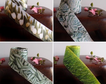 Floral double sided Printed Satin Ribbon 1.5” 10 yards * free shipping *