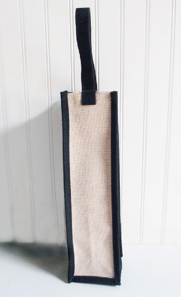 Reusable Jute Blend Wine Tote Bag With Handle 4 X - Etsy