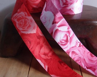 Roses Love Valentine Printed Satin Ribbon 1.5” 25 yards * free shipping *