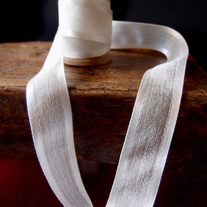 25 Yards Faux Linen Ribbon With Satin Edge - Select From 3 Sizes and ...