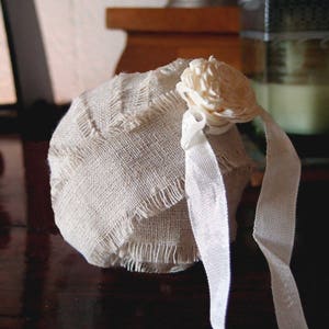 Premium Linen Ribbon with Fringed Edge, 5-yards - Choose Size 1" 2" 4" * free shipping * image 4