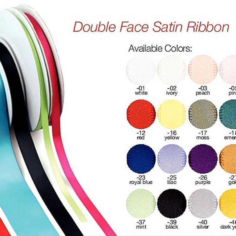Double Sided Ribbon 7/8 - Etsy
