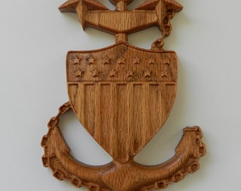 Master Chief Petty Officer Anchor. USCG MCPO. E-9 United States Coast Guard (Free Shipping)