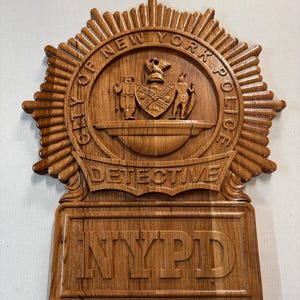 New York Police Department NYPD Detective Shield Plaque