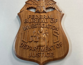 Federal Bureau of Investigation FBI Badge Plaque