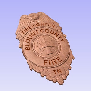 Blount County Tennessee Fire Department Badge