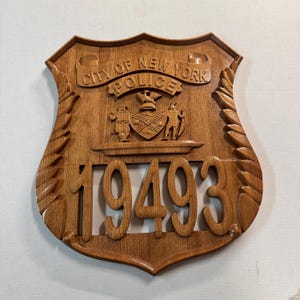 New York Police Department NYPD Officer Shield Plaque