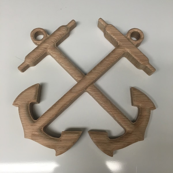United States Coast Guard Boatswain's Mate BM Bosun Rating Symbol Crossed Anchors (free shipping)
