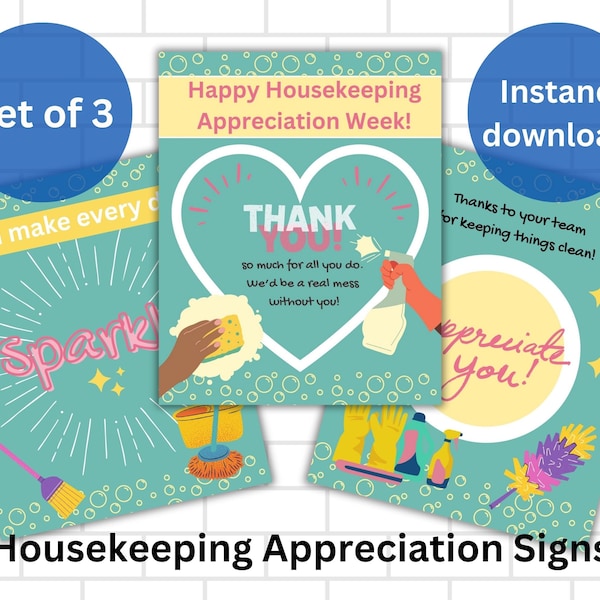 Housekeeping Week Banner Etsy