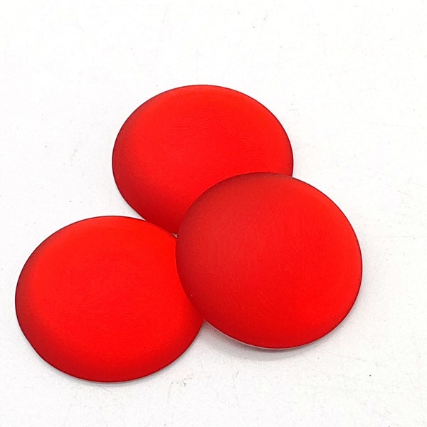 Lunasoft Lucite Cabochon Cherry, 18mm Round, quantity 1