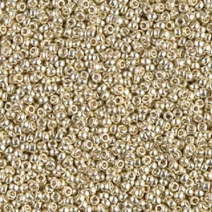 15-4201 Duracoat Galvanized Silver, Miyuki Round Seed Bead, 15/0