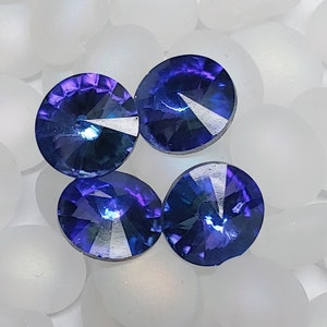 Matubo 12mm Crystal Heliotrope Rivoli, Quantity 1