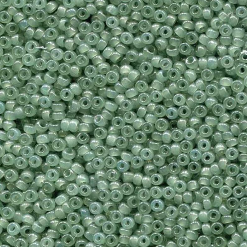 11-2375 Translucent Sage, Miyuki Seed Bead 11/0 image 1