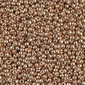 11-4204 Duracoat Galvanized Champagne, Miyuki Glass Seed Bead 11/0