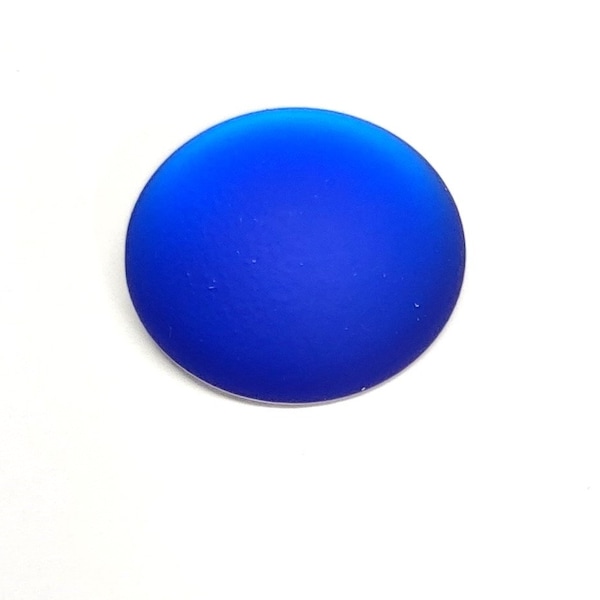 Lunasoft Lucite Cabochon Cobalt, 24mm Round, quantity 1