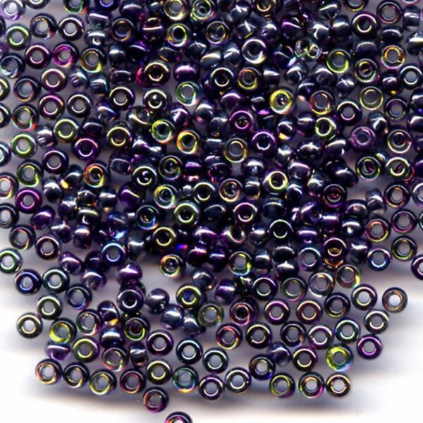 11/0 Crystal Magic Purple, Miyuki, Glass Seed Beads, 20g QCBMagic Purple