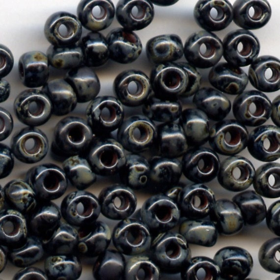 20g 6//0 SMOKEY BLACK MATTE PICASSO MIYUKI SEED BEAD 6-4511