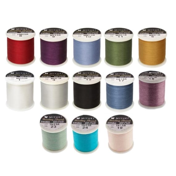 Miyuki 100% Nylon Beading Thread-50m Spool-55 yards. Choose a color-13 colors