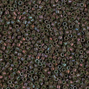 DB0131 11/0 Opaque Dark Olive Luster Miyuki Delica