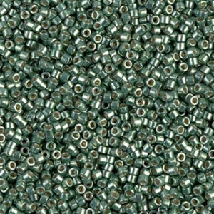 Delica, 11/0 Duracoat Galvanized Sea Green, DB1845 Miyuki Delica-5 grams