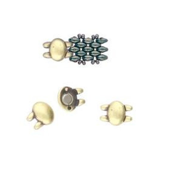 Cymbal Kypri Superduo Magnetic Clasp, 2 Strand 012499, 1