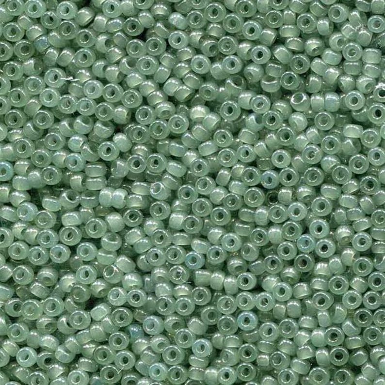 11-2375 Translucent Sage, Miyuki Seed Bead 11/0 image 2