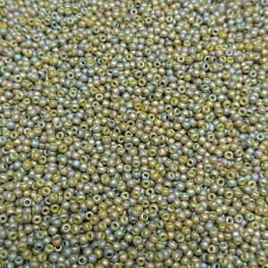 Semi Glazed Rainbow Olive, 2631F 11/0 Toho Round Seed Bead, 10 Grams