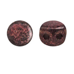 Kalos Par Puca Metallic Matte Dark Violet, 2 hole - 4MM Bead, 50 beads