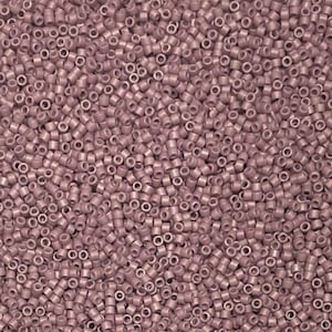 Delica 11/0 Frost Opaque Glazed Plum Miyuki Delica Bead, DB2295-5 Grams