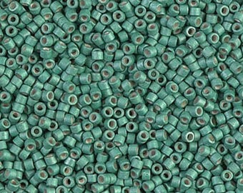 DB1171 11/0 Galvanized Matte Dark Mint Miyuki Delica