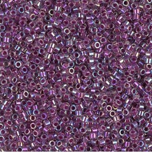 11-264, Miyuki 22g Raspberry Lined Crystal AB 11-264, Miyuki 22g Raspberry Lined Crystal AB