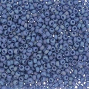 11-4704, Miyuki 22g Frost Opaque Glaze Rainbow Soft Blue 11-4704, Miyuki 22g Frost Opaque Glaze Rainbow Soft Blue