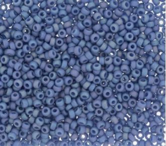 11-4704, Miyuki 22g Frost Opaque Glaze Rainbow Soft Blue 11-4704, Miyuki 22g Frost Opaque Glaze Rainbow Soft Blue