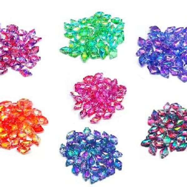 GemDuo Beads, Summer Rainbow, 2-Hole Matubo Czech Beads, 8x5mm, 40 Beads, Choose a color