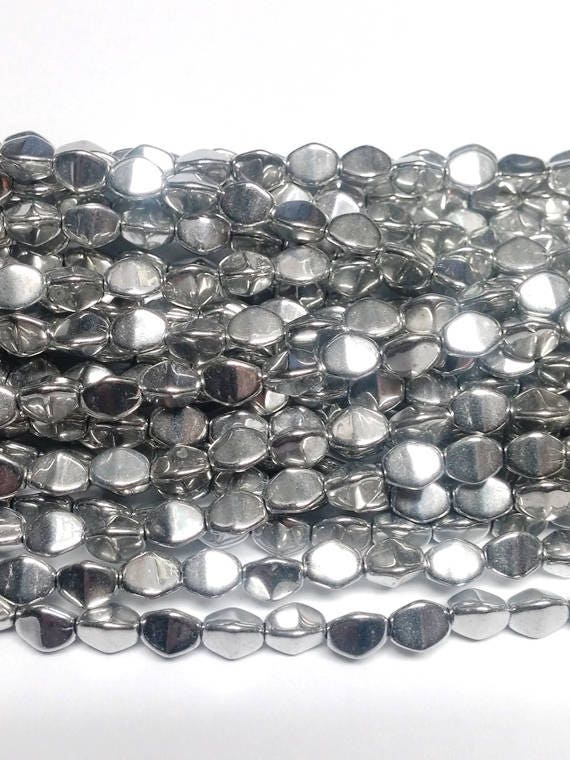 50pcs Czech Pressed Glass Beads Pinch 5mm Jet Labrador