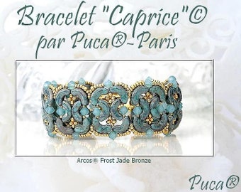 Caprice Bracelet Pattern -DO NOT BUY- Sent free by email-Free with par Puca bead purchase, Read the description below for details