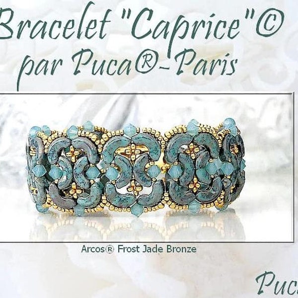 Caprice Bracelet Pattern -DO NOT BUY- Sent free by email-Free with par Puca bead purchase, Read the description below for details