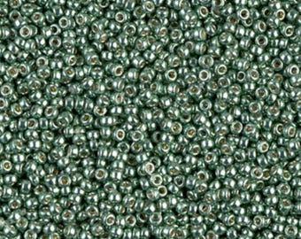 15-4215 Duracoat Galvanized Sea Green, Miyuki Seed Bead, 15/0