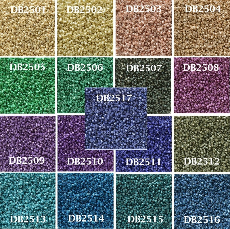Color: DB84 Calvas Bead Work Accessory Calvas Delica Multicolor 11/0 for Etsy Seller 3grams/lt About 600pieces
