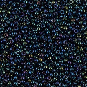 11-452 Metallic Dark Blue Iris, Miyuki Seed Beads 11/0