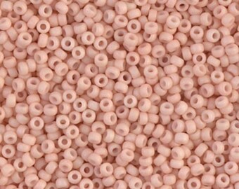 11-2023 Matte Opaque Blush, Miyuki Glass Seed Bead-11/0