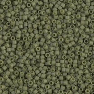DB0391 11/0 Matte Opaque Olive Luster Miyuki Delica