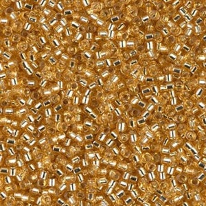DB0042 11/0 Silver Lined Gold Miyuki Delica