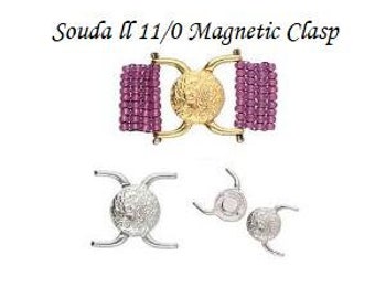 Cymbal Souda ll-11/0 Magnetic Clasp, 012826, Choose your color and quantity-1 piece