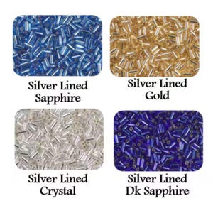 Miyuki Bugle Bead, 3mm Japanese Silver Lined, 5 Grams or 10 Grams