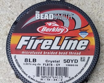 Fireline 8LB Crystal Beading Thread, 50 Yards