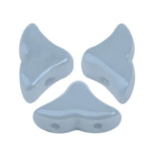 Helios par Puca®  Opaque Blue Ceramic, 2-Hole Czech Glass 6x10mm, 03000-14464-30 Beads